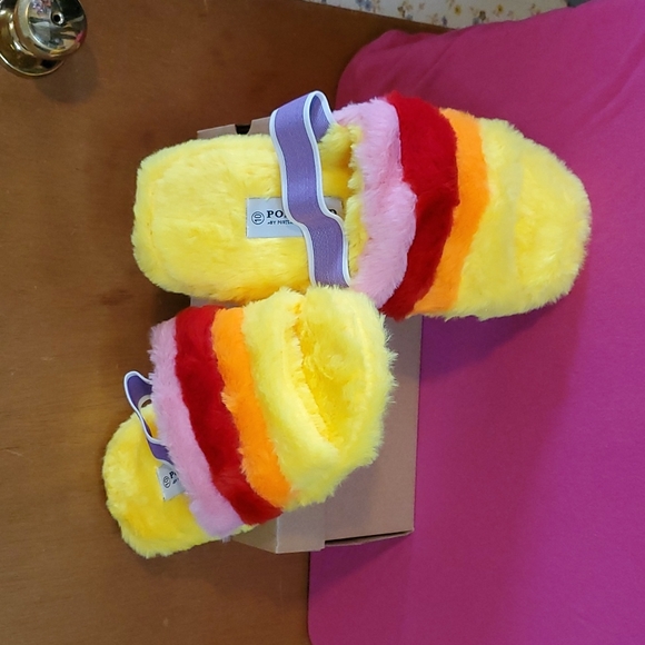 Womens Open-Toe Slingback Slippers - Picture 6 of 11